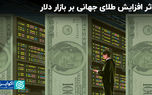 اثر افزایش طلای جهانی بر بازار دلار
