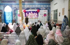 حضور پرشور بانوان شهرستان پاسارگاد در آیین معنوی اعتکاف